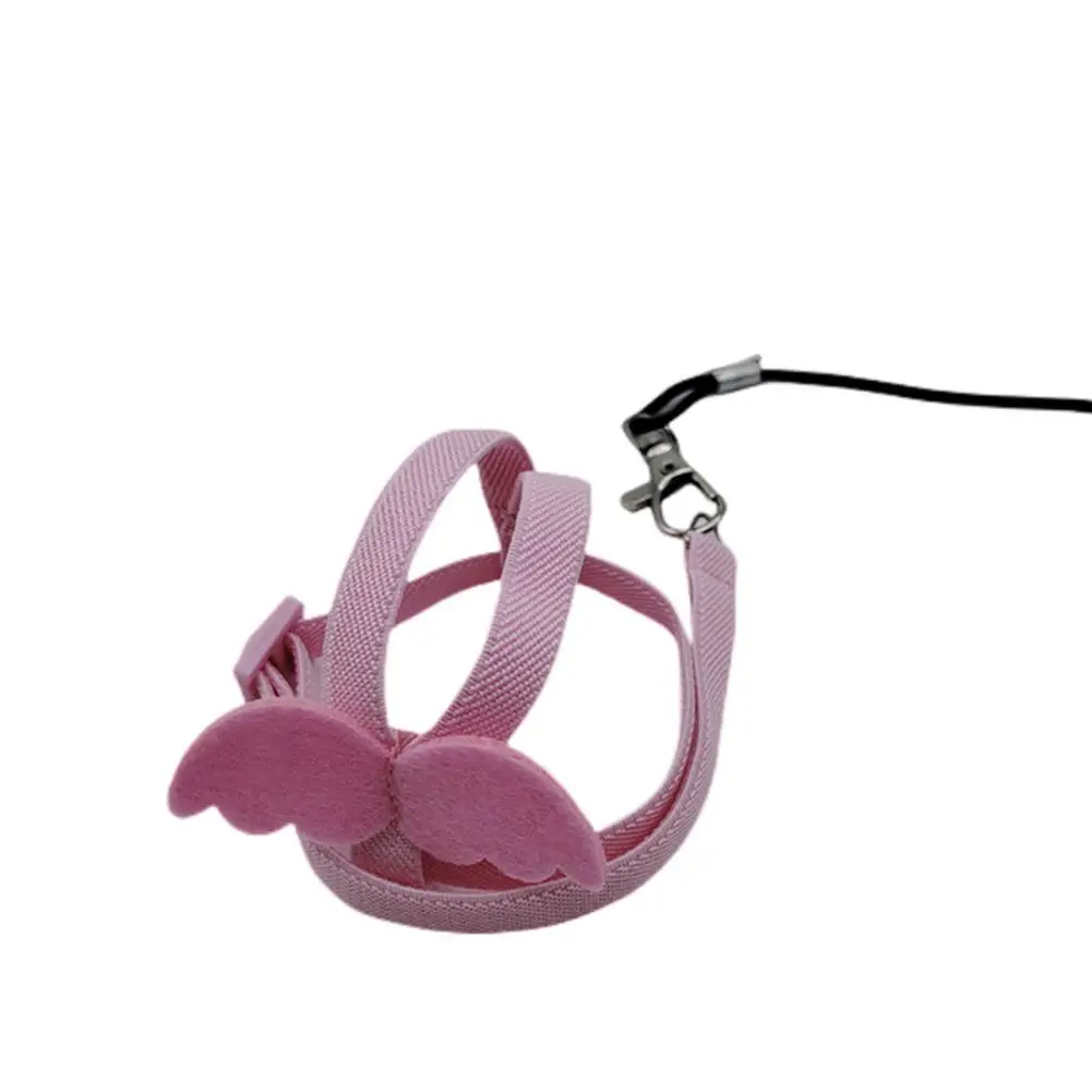 Parrot Bird Flying Traction Rope Straps Band Adjustable Ultra-light Parrot Harness Outgoing Leash With Comfortable Handle