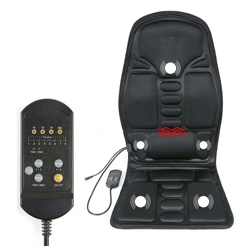 for Foldable Electric Vibrating And Heating Full Body Car Back Seat Massage Cushion