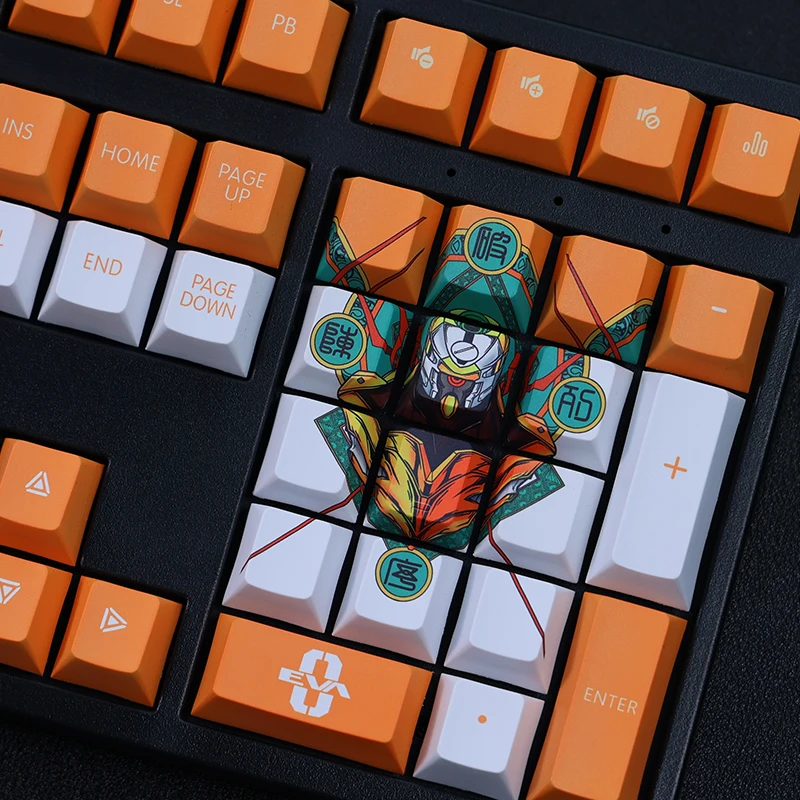 108 chaves EVA00 PROTÓTIPO エウンゲリオン anime Tema cor keycap Cereja teclado mecânico PBT material de Perfil cap