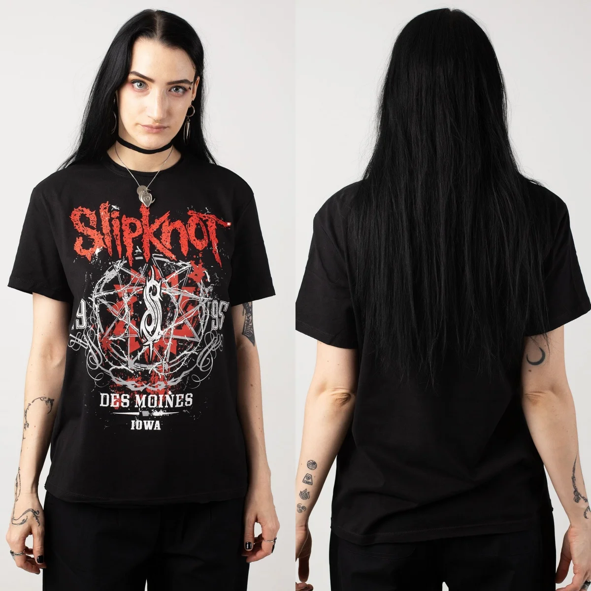 Classic Slipknot Des Moines  Slipknot Band T-Shirt Cotton Graphic Tee Men Women Summer Streetwear