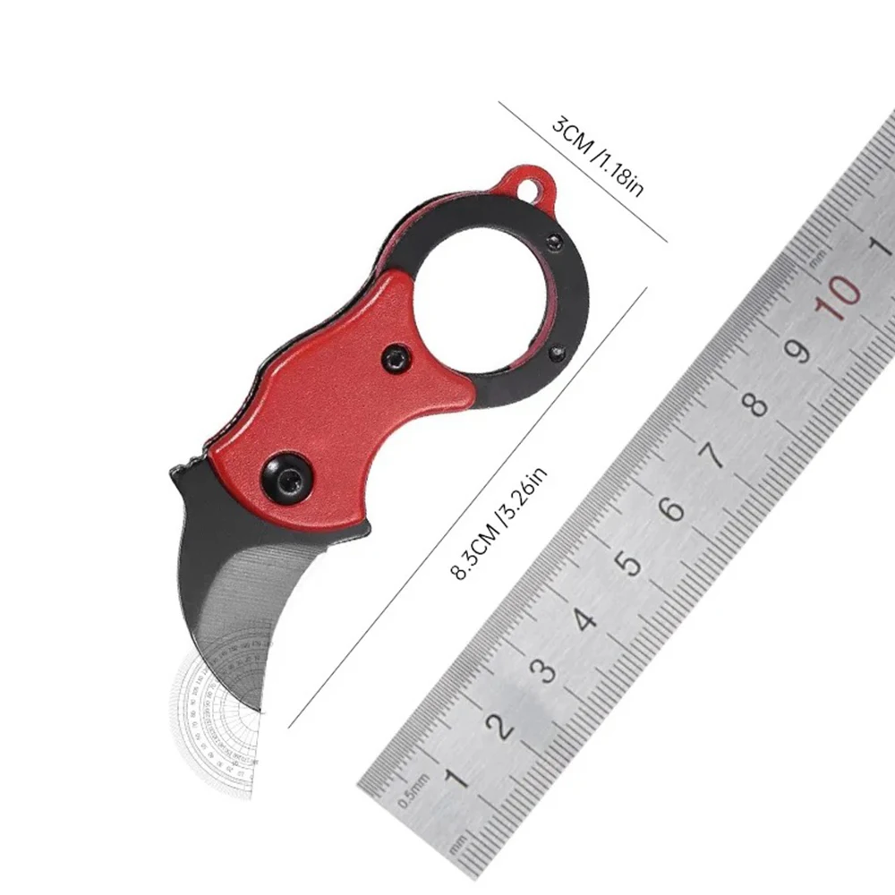 1pc Mini Folding Pocket Knife With Claw Design For Outdoors, Home And Travel - Keychain Foldable Knife, Perfect For Camping, Min