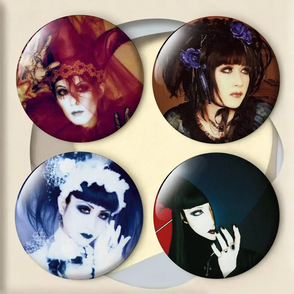 

Malice Mizer Visual Kei Rock Laser Badge Creative Pins Brooch for Bag Clothes Hat Decor Gifts Fans Collect
