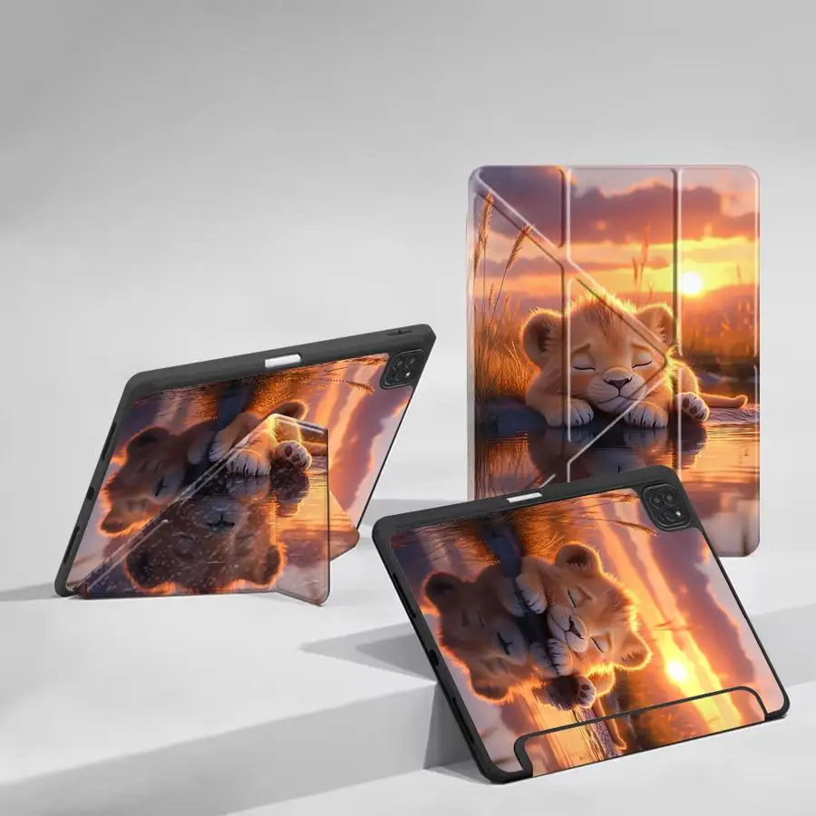 Sleeping Lion Tablet Case For iPad Pro 11th 10th 9th 8th 7th 12.9inch Pro 2025 Air 4 5 M3 M2 M4 11inch Mini 6 7 Holder Cover