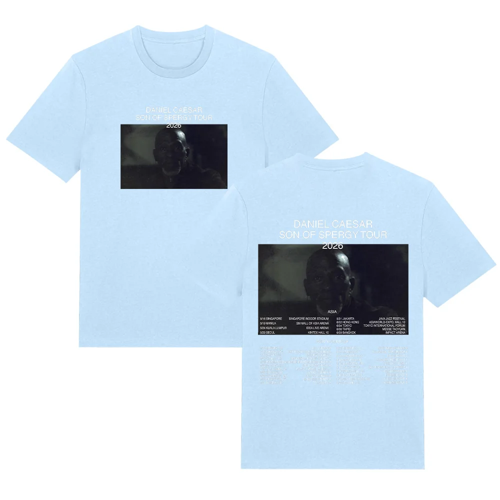 Daniel Caesar SON OF SPERGY TOUR 2026 T-shirts Hip Hop Fashion
