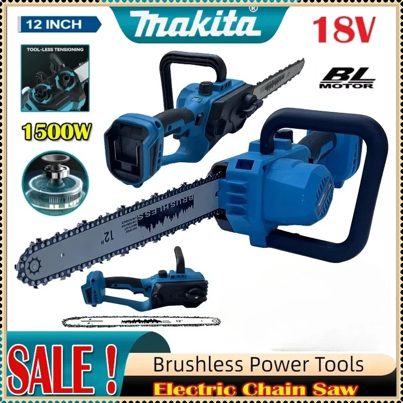 

Аккумуляторная бесщеточная цепная пила Makita 2200 Вт, портативная электрическая цепная пила, инструмент для обрезки сада
