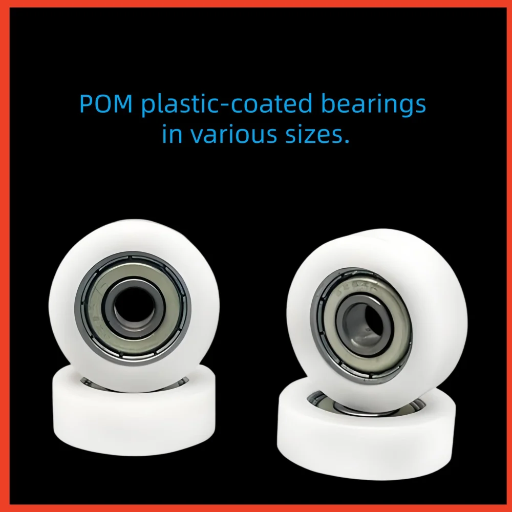 Inner Diameter 6-8 Series POM High-Speed Hard Plastic Coated Bearings, Pulleys, Guide Wheels, Wear-Resistant and Low-Noise