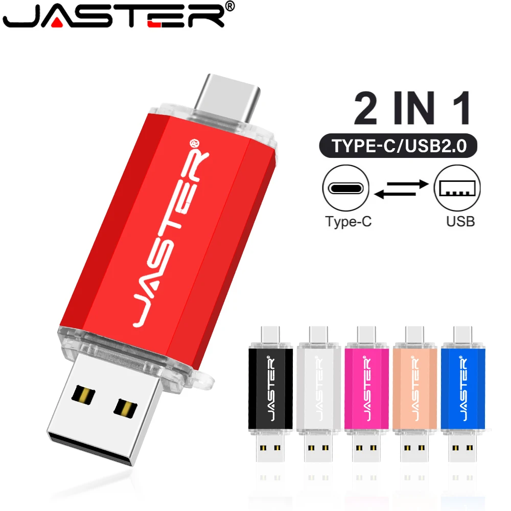 

Type C USB 2.0 Flash Drives 128GB Metal 2 in1 Pen Drive Free Logo 64GB Multifuncional Memory Stick 32GB U Disk for Smart Phone