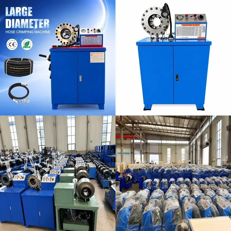 Heavy duty hydraulic hose crimping machine, high pressure hose crimping machine, excavator maintenance professional assembly