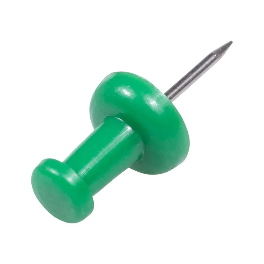 Green Push Pins for Office and Home Organization 2 Packs of 100 Strong and Reliable Pins Ideal for Bulletin Boards Note Display