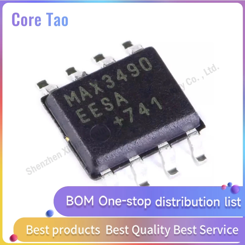 1~5PCS/LOT  MAX3490EESA+TMAX3490EESA MAX3490 SOP-8 RS-422/RS-485 Transceiver chip in stock