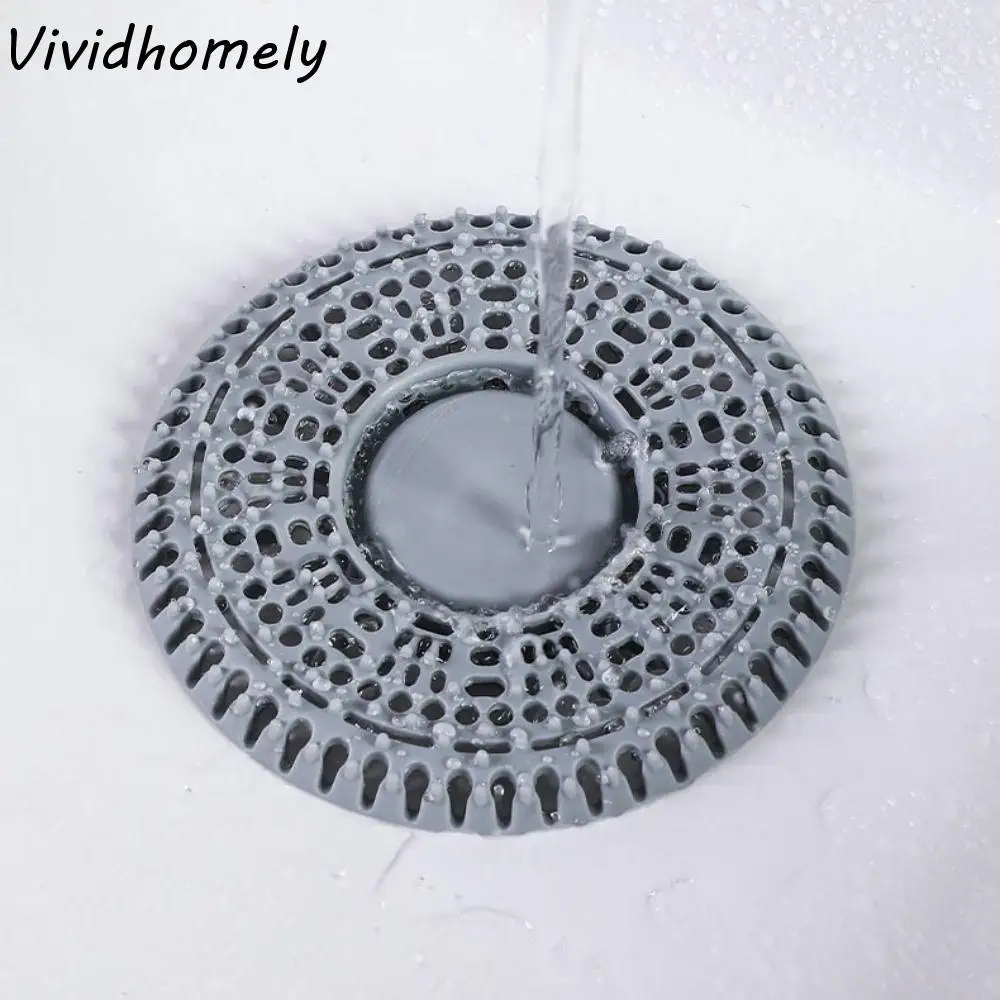 

2 шт., круглая форма, противозасоряющийся фильтр, гибкий тонкий фильтр, пробка для улавливания волос, силиконовый прочный