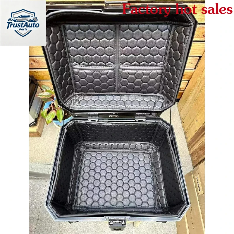 

TrustAuto Parts Store Is Having A Hot Sale Waterproof Aluminum Alloy Motorcycle Tail 4L & L Capacity Top Box With Stylish Den Wh