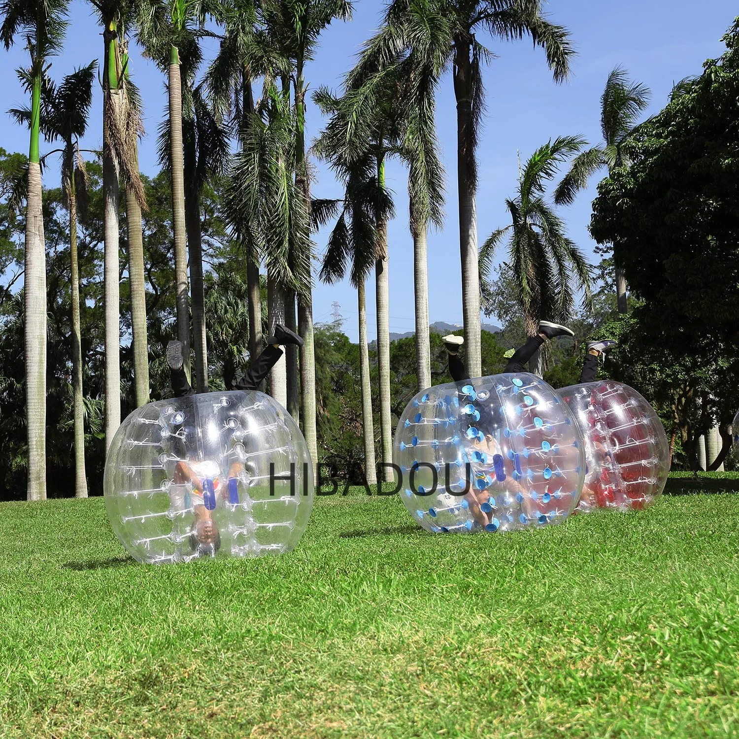 HIBADOU กันชนลูกฟุตบอลชุด,4ft,1.2 M ลูกกันชนพอง, มนุษย์ยักษ์หนูแฮมสเตอร์ Body Zorb Ball