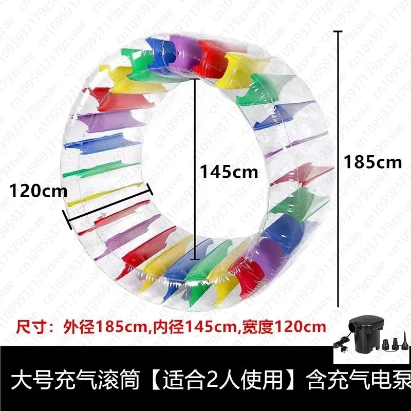 Water Inflatable Roller Children Swimming Ring, Outdoor Crawling Water Toys Pool Park Play Entertainment Walking Ball