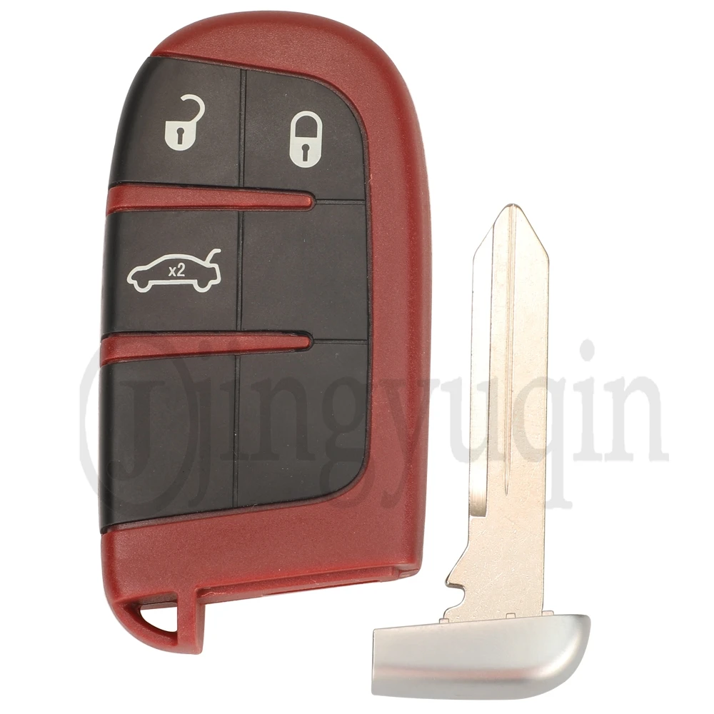 jingyuqin M3N- 40821302 Roter Auto-Fernschlüssel 433 MHz ID46-Chip für Dodge Challenger Charger Dart Durango Chrysler 300 Jeep SRT