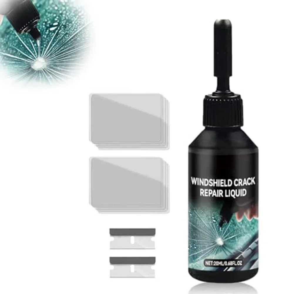 Car Repair Windscreen e Crack Repair Kit, Ferramenta DIY, Peças e Acessórios, 20ml, 1 PC