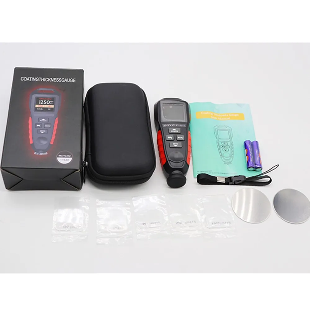 ZOYI ZT-TC13 Coating Thickness Gauge 0.1micron/0-1300 Car Paint Film Thickness Tester Measuring FE/NFE Russian Manual Paint Tool