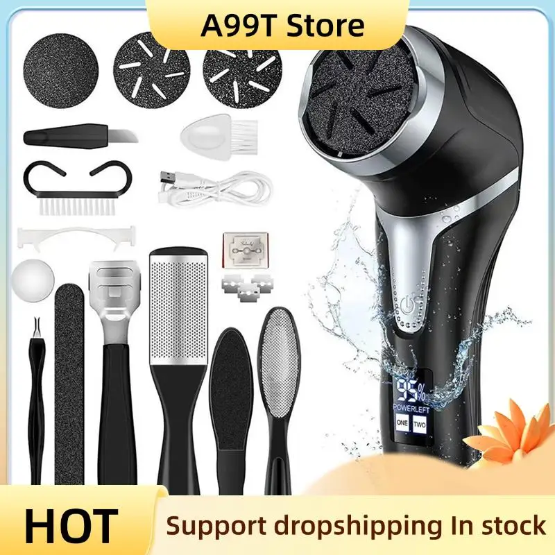 A99T Electric Foot Callus Remover Electric Foot Grinder Portable Foot Dermabrasion Device Rechargeable Electric Foot File