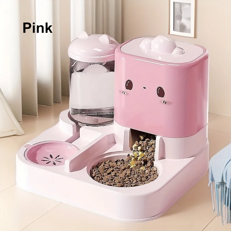 

Cute Cartoon Cloud Cat Ear Pet Feeder and Waterer Uncharged No Battery Required for Home Travel Cats Small Dogs Supplies