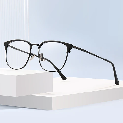 Gmei-gafas ópticas de moda para mujer, montura redonda de aleación TR90, montura clásica de borde completo, 82017