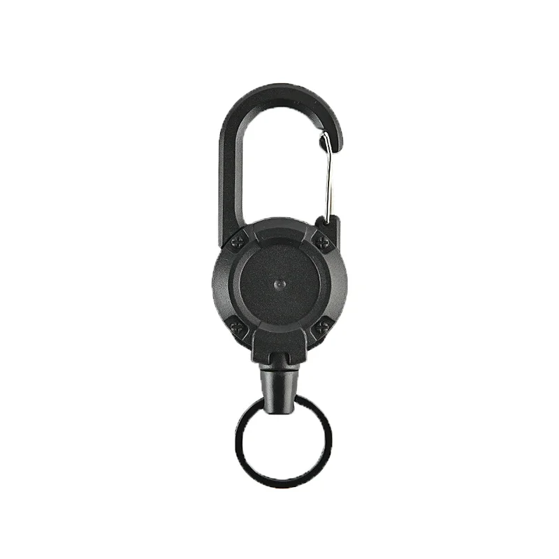 

Anti-theft Metal Easy-to-pull Buckle Rope Elastic Keychain Sporty Retractable Key Ring Anti Lost Yoyo Ski Pass ID Card