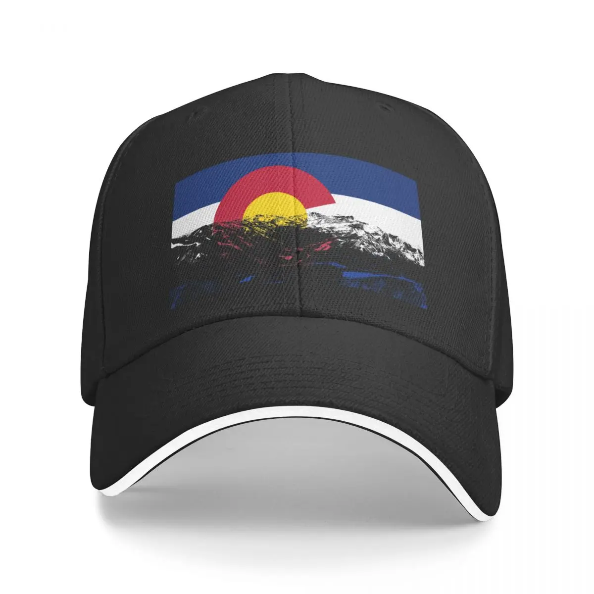 Colorado State Flag with Mountains Baseball Cap Golf Cap Rave Sun Hats For Women Men's