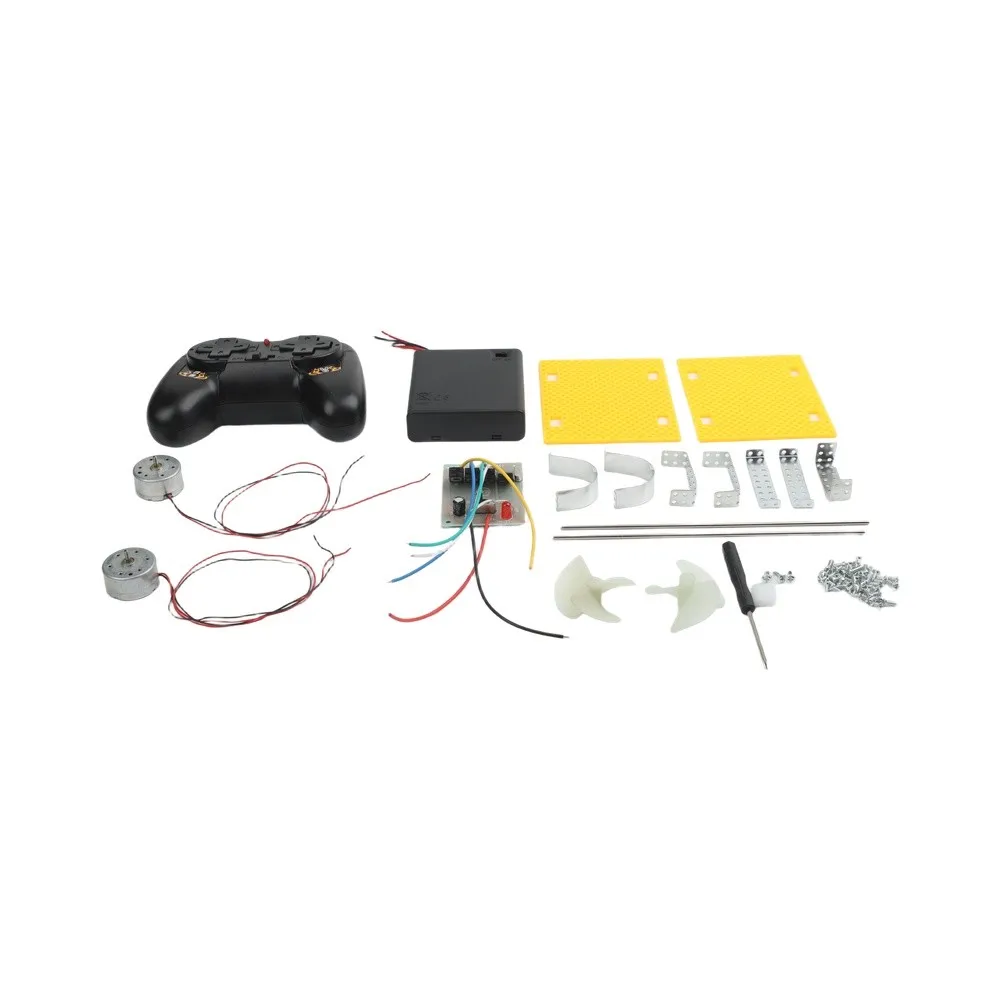 RC Boat Kit for Model Building with 2.4G Dual 300 Motors Drive Board and Mechanical Parts RC Boat Kit for Model