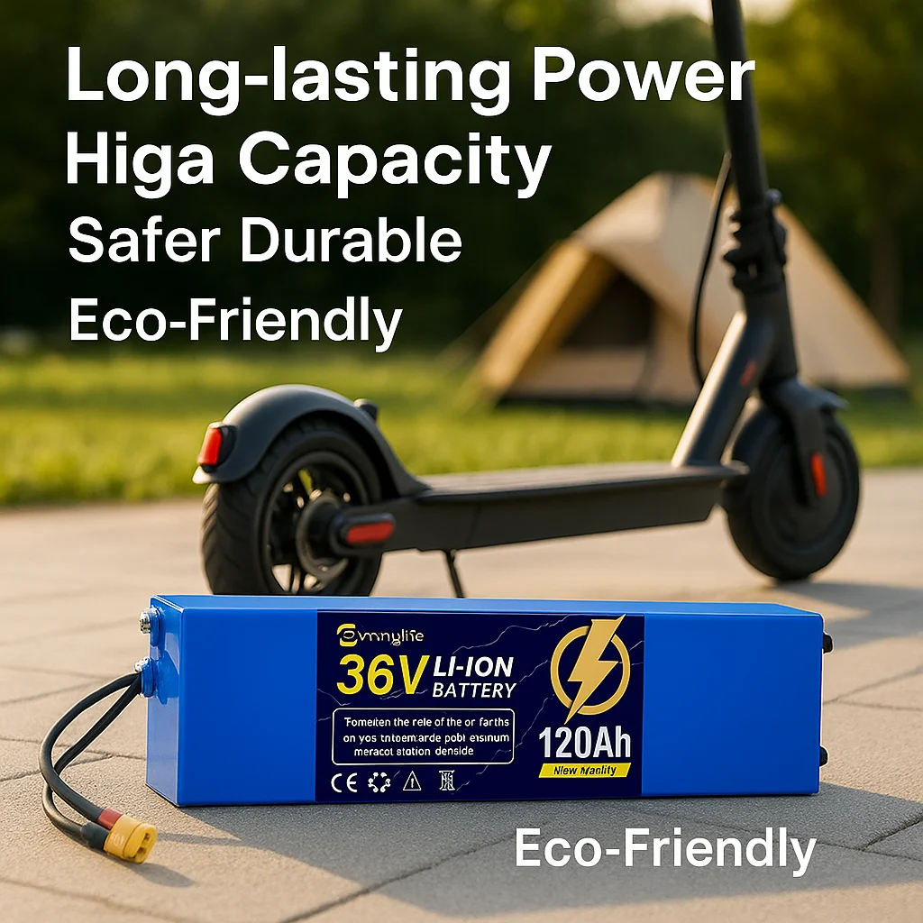 

Replacement 36V 120Ah Lithium Battery for Xiaomi M365 E-Scooter, 18650 Rechargeable Power Pack