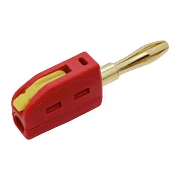 Speaker Wire Banana Plugs 4mm Solderless Quick Connector Brass Gold Plated High Current for Audio Receiver Setup