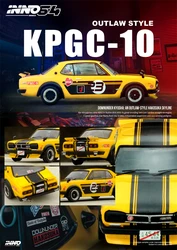 デジタルノースキーライン2000ダイキャストモデルカー、1:64、GT-R、kpgc10、 #23、アウトロースタイル