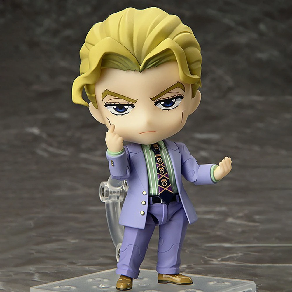 JOJO Anime Kira Yoshikage Figure debout Pose figurine Mini version modèle décorations de bureau Collection enfant jouet cadeau 10 cm