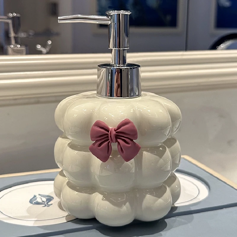 Bathroom Supplies Ceramic Emulsion Bottle Bathroom Shower Gel Press Bottle Creative Soap Dispenser Bathroom Decoration Modern