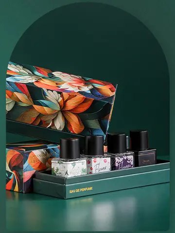오리지널 브랜드 향수 선물 상자 4 종 세트, 40ml 유니섹스, 지속되는 꽃 향기, 여성스러운 매력 향기 Best5 오리지널 브랜드 향수 선물 상자 4 종 세트, 40ml 유니섹스, 지속되는 꽃 향기, 여성스러운 매력 향기 Best5