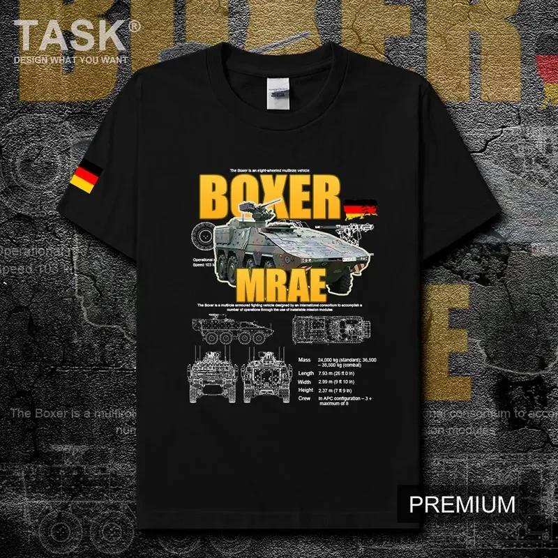 Bundeswehr German Army Boxer Armored Carrier T-Shirt New 100% Cotton O-Neck Summer Short Sleeve Casual Mens T-shirt Size S-3XL