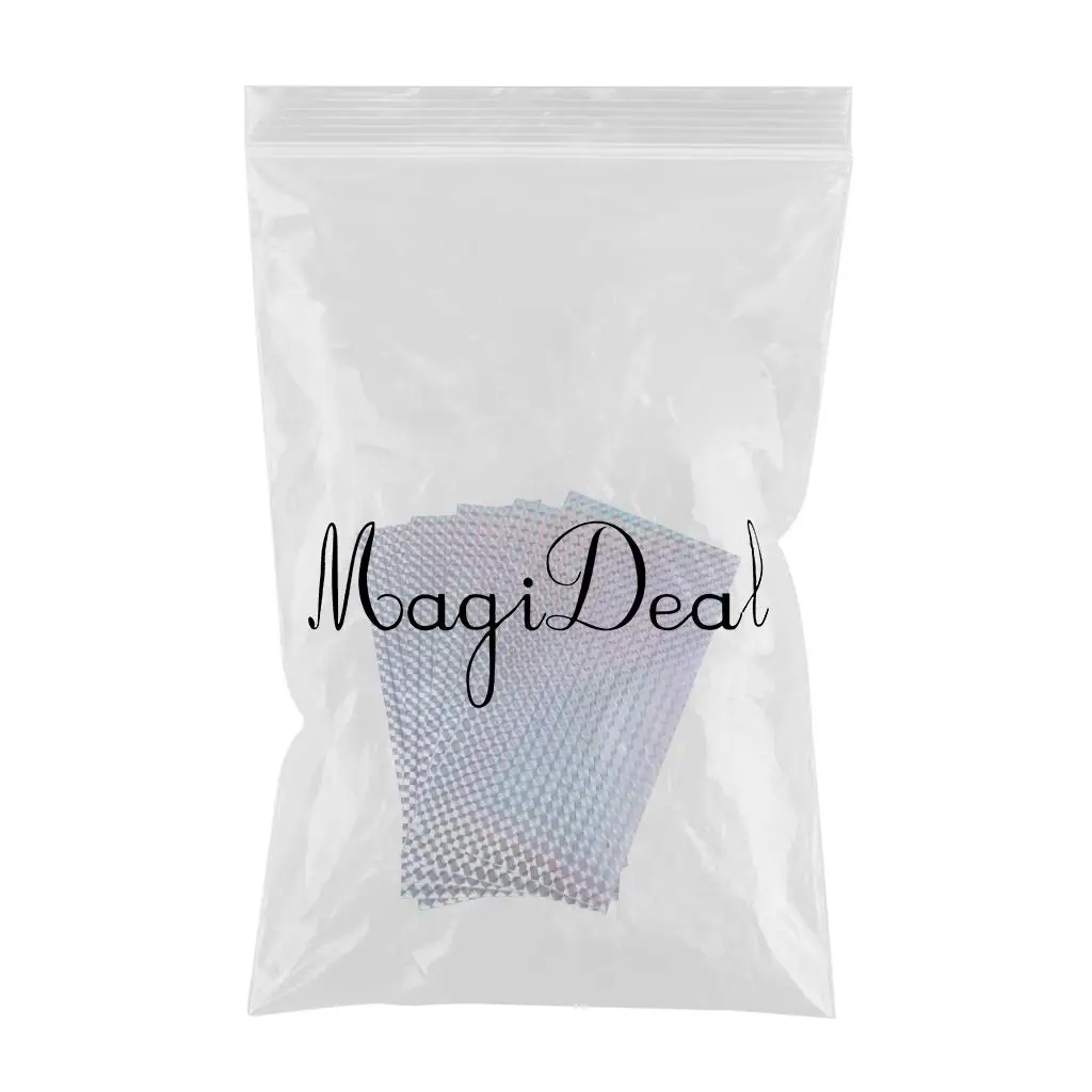 2x 5 Pieces Tape Holographic Reflective Scale Sticker Waterproof Hologram Paper Suitable for Fishing Lovers Outdoor