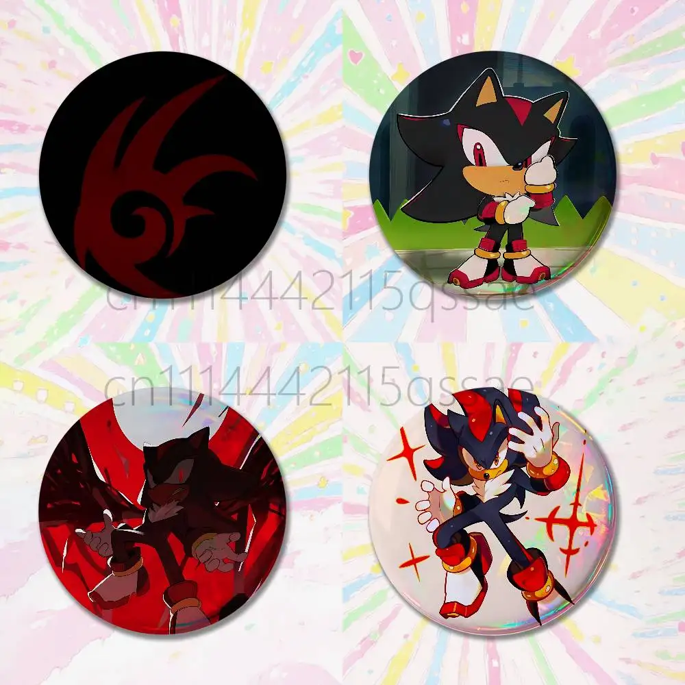 Game S-Shadow The H-Hedgehogs Badges Tinplate Soft Button Pin Brooch Metal Badge Custom Jewelry Accessories Hat Bag Lapel
