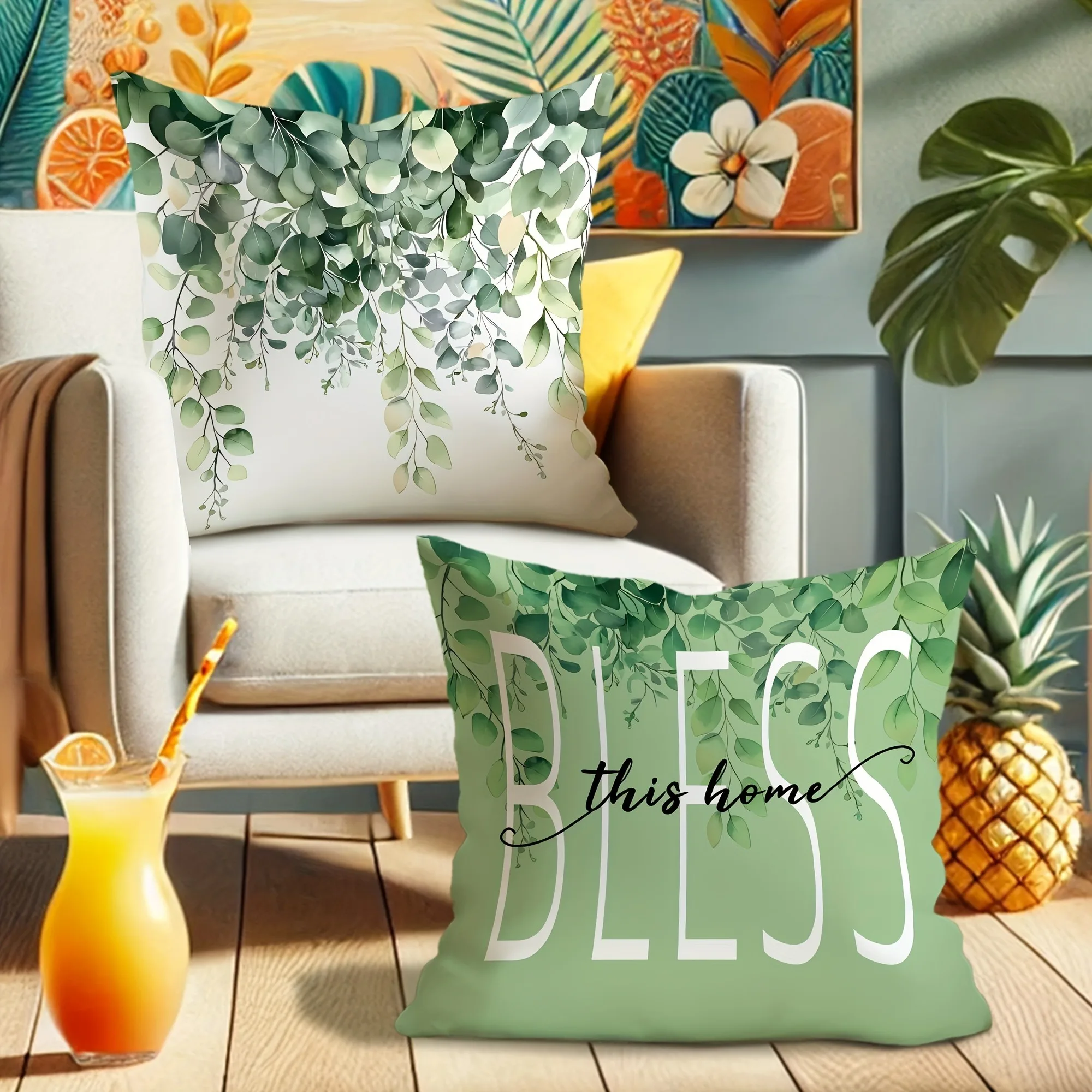 Eucalyptus - Inspired Pillow C - Your Home Textiles review and price