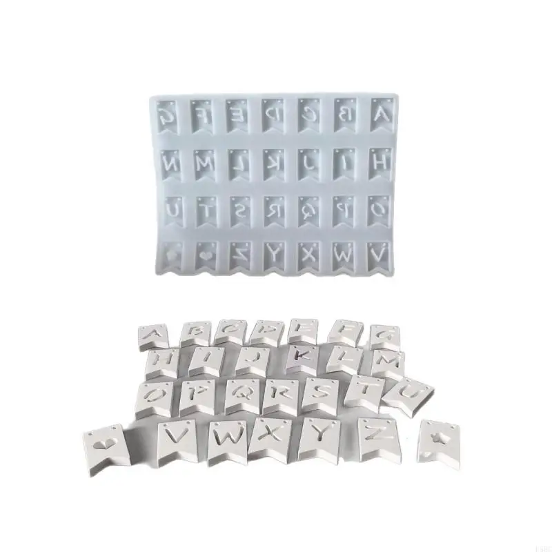 Letter Pendant Silicone Mold Silicone Baking Mould Crafting Tool For Making Soap Chocolate Christmas Holiday Decoration