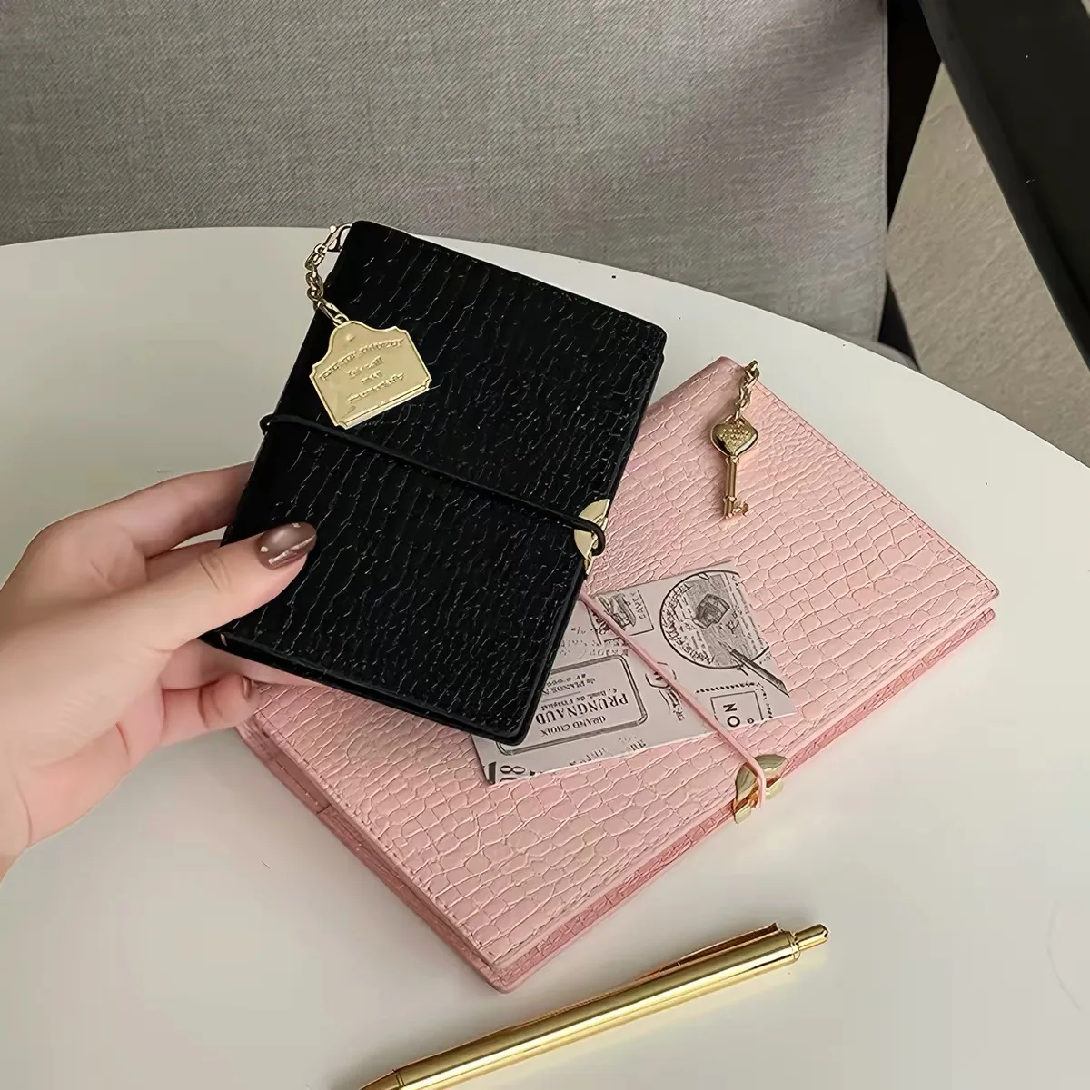 A6 M5 Mini Binder Notebook Loose Leaf Planner Portable Pocket Journal Cute Minimalist Diary Personal Organizer Travel Notebook