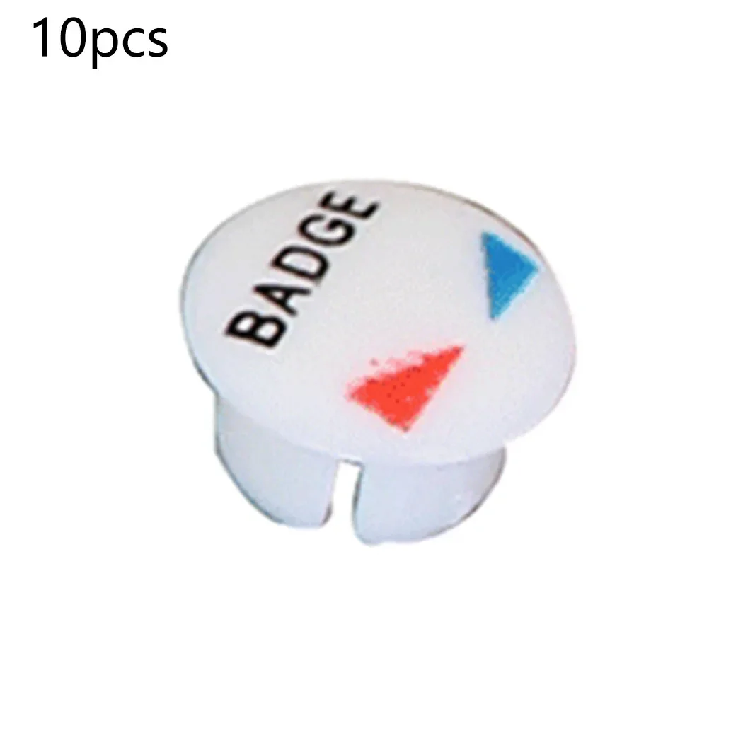 10 pezzi caldi e freddi indicano plastica per rubinetto miscelatore bagno cucina adatto per accessori rubinetto 7mm 8.75*6.8*5.85mm