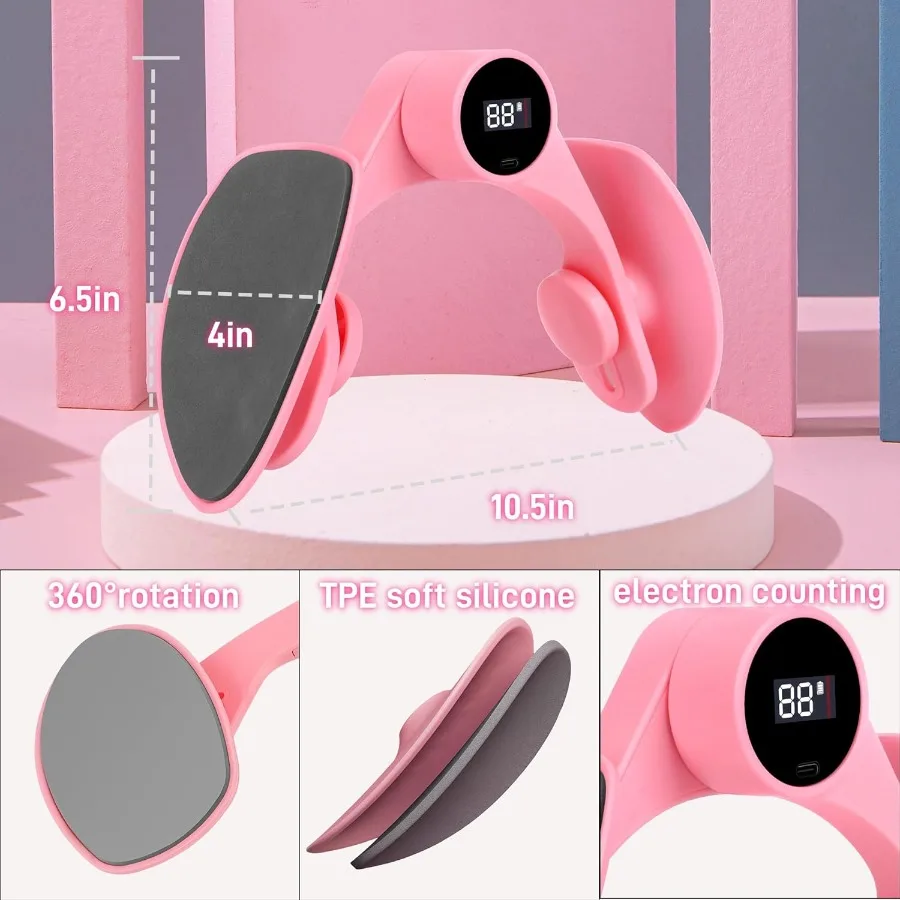 مدرب الحوض للنساء والرجال قابل للتعديل زنبركي مقاوم لتمارين الورك l حبر التمرين لعضلات الفخذ والحوض