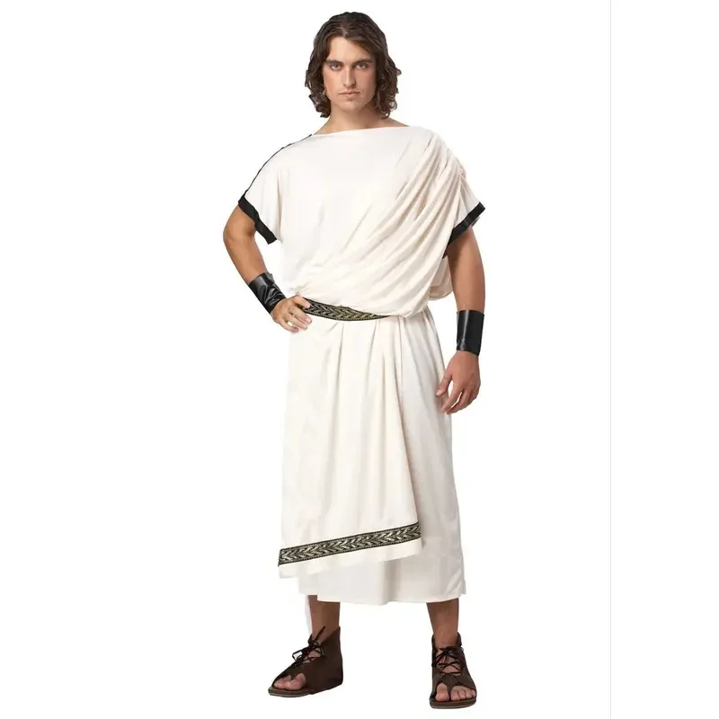 Ancient Greek Mythology Olympus Zeus Hera Fancy Dress Toga God Goddess Cosplay Costume*.1