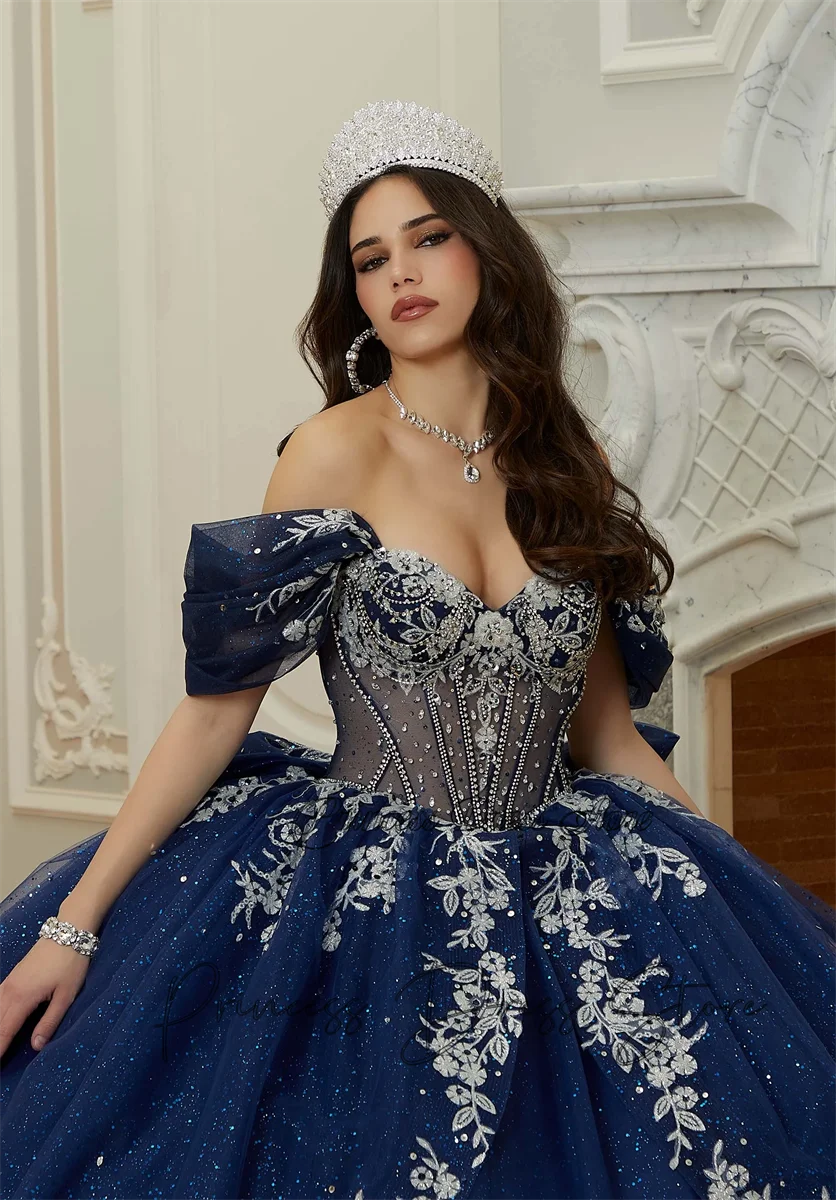 Блестящее бальное платье принцессы изумрудного цвета, платья для Quinceanera, с бусинами, кружевами, аппликациями, кристаллами, бусинами, свадебное платье, милое платье на выпускной вечеринку 16