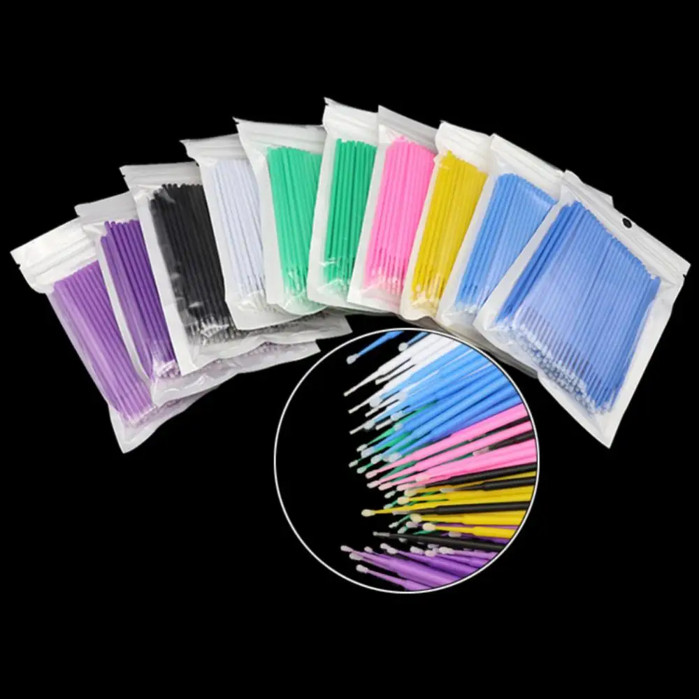 Disposable Makeup Brushes Swab Microbrushes Eyelash Extension Lint Free Tool