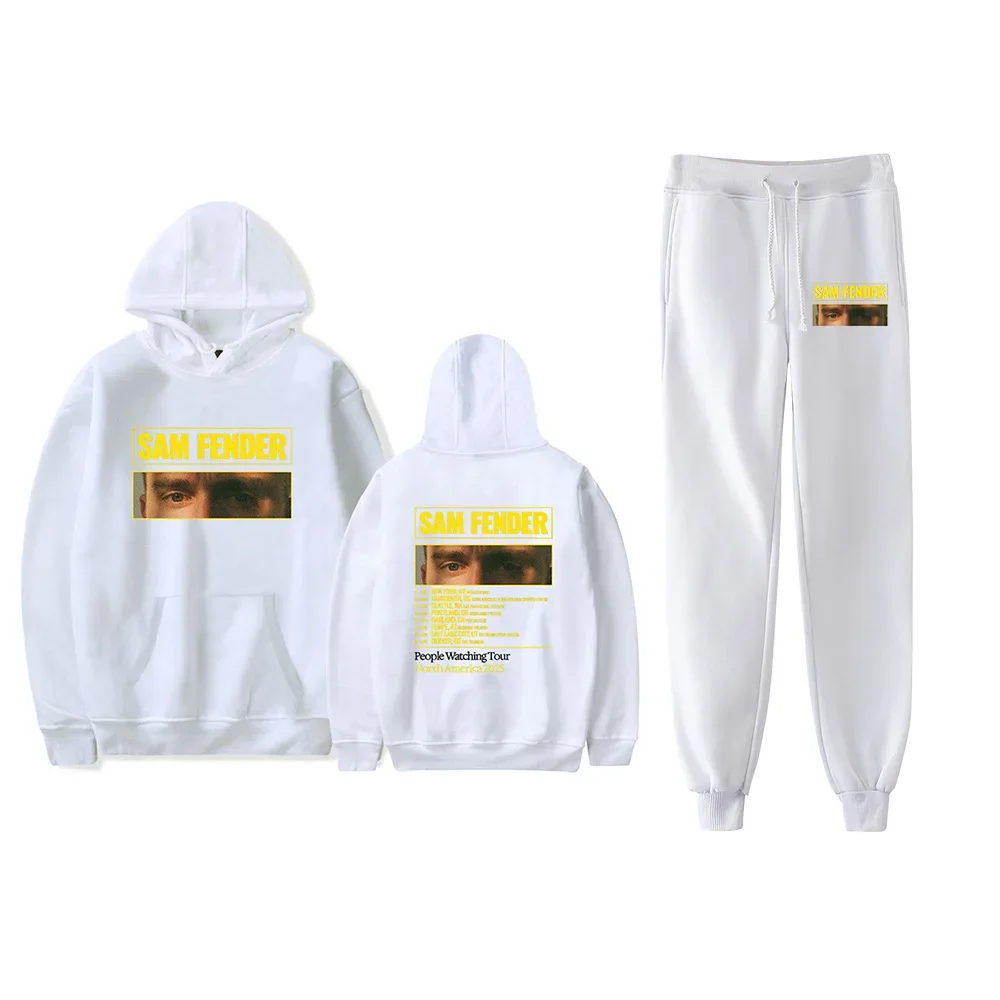 Sam Fender People Watching Tour 2025 Tracksuit Men Sets Fashion Sporting Suit Hooded Sweatshirt + Sweatpants 2 Pieces Set