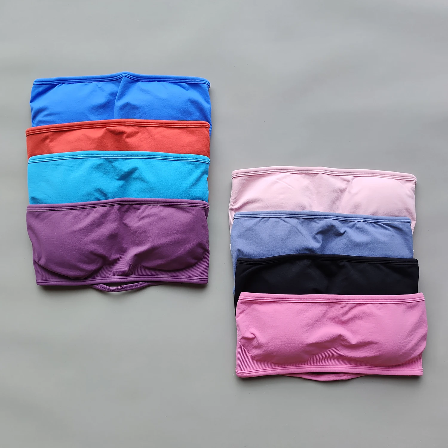 حمالة صدر رياضية بدون ظهر للنساء من Bandeau Impact، ملابس يوجا بدون خياطة، ملابس لياقة بدنية للتمرين في صالة الألعاب الرياضية #3