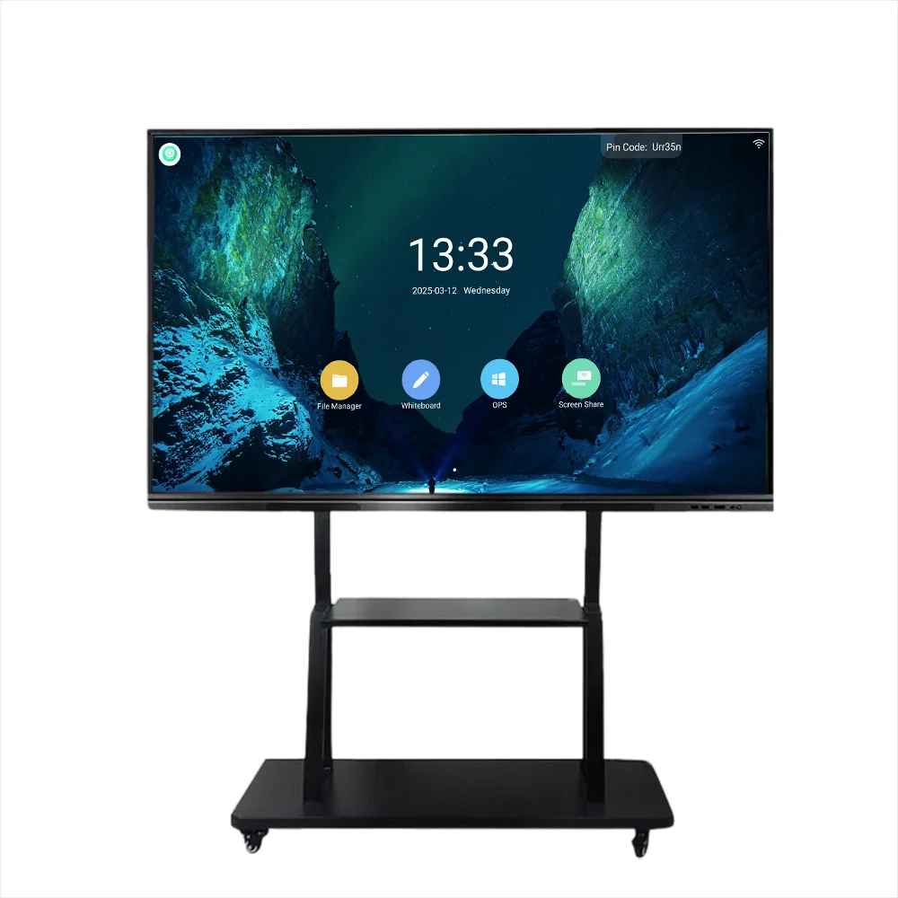 

86-дюймовая смарт-плата высокой яркости с защитой глаз и операционной системой Android для обучения в классе