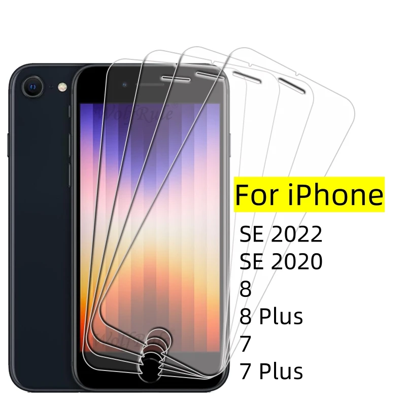 1/2/3/4 sztuki dla iPhone SE 2022 Szkło iPhone SE 2022 2020 7 8 Plus Szkło hartowane Przezroczysty przezroczysty ochraniacz ekranu 9H iPhone SE 2022