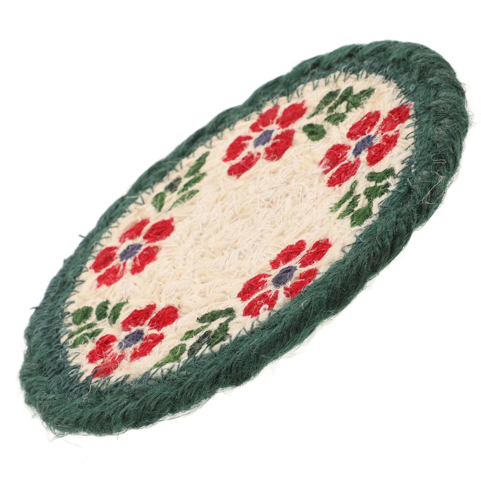 

Handwoven Braided Round Shape Placemat Heat Insulation Kitchen Hot Dish Mat Multi-Function Tabletop Pot Mat Anti-Scalding