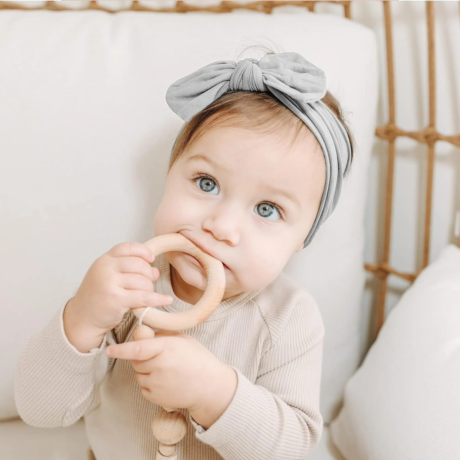 21 fasce per capelli in nylon per bambini, fasce per capelli, elastici per capelli, per neonate, neonati e bambini piccoli